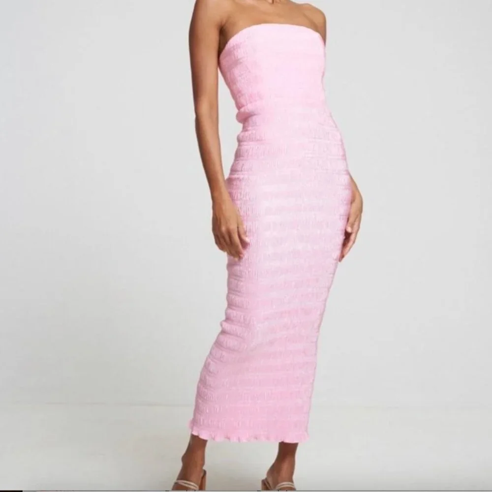 L’idee Aurore Pink Midi Gown US 2 Dress - Picture 6 of 13